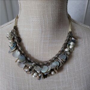 Park Lane Iridescent Pearl and Shell Necklace